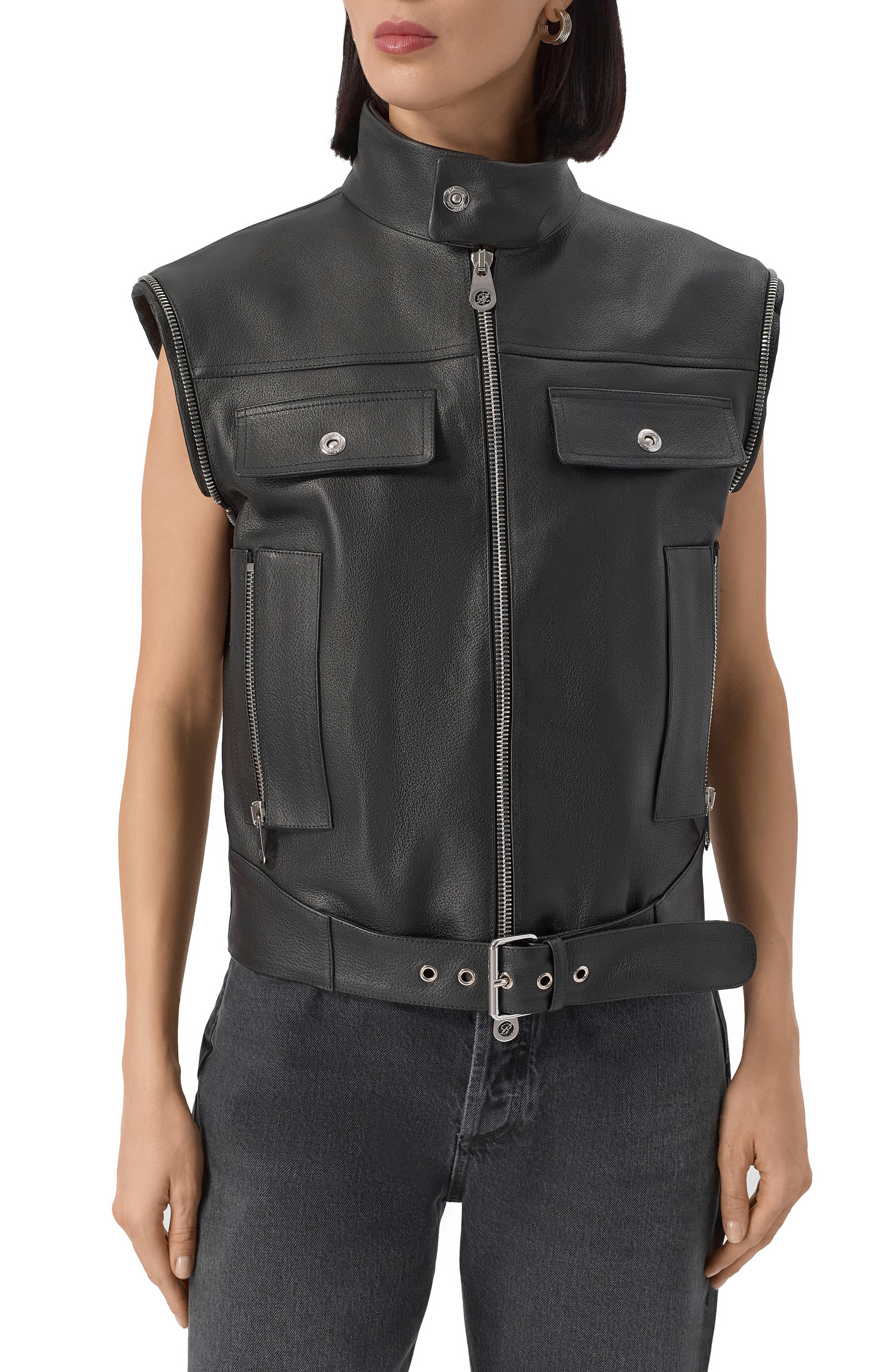 Кожаная куртка BLUMARINE, арт. 2L085A, фото 6