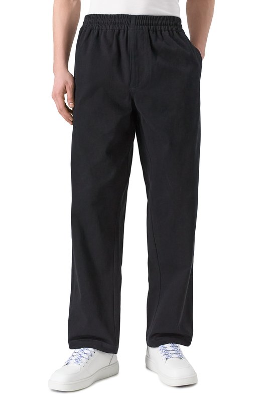 Хлопковые брюки Burberry 8105429 Чёрный  8105429 Фото 3