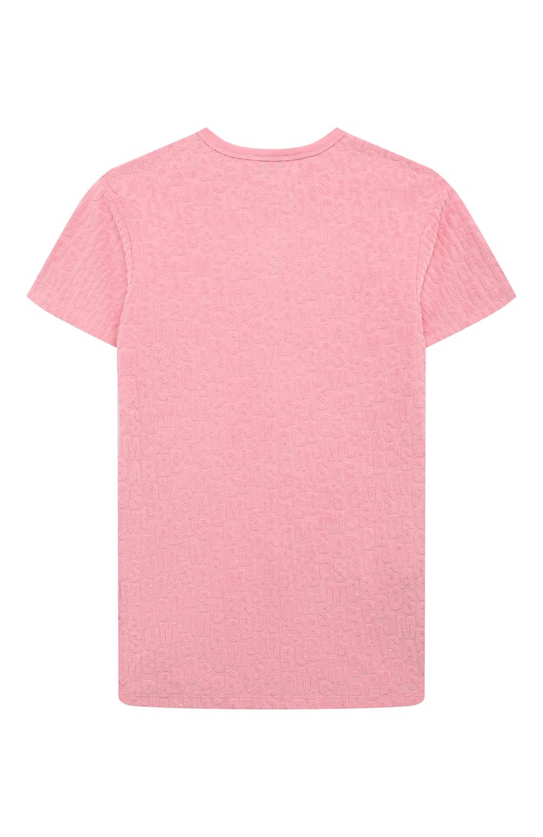 Детское платье MARC JACOBS (THE) розового цвета, арт. W60076/6A-12A | Фото 2 (Материал внешний: Синтетический материал, Хлопок; Рукава: Короткие; Случай: Повседневный; Девочки Кросс-КТ: Платье-одежда; Ростовка одежда: 9 лет | 134 см, 12 лет | 152 см, 5 лет | 110 см, 7 лет | 122 см)