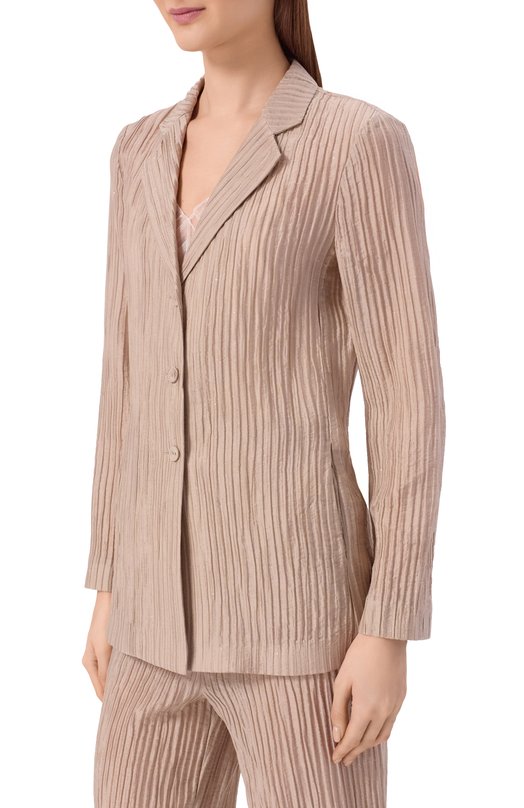 Жакет из лиоцелла Emporio Armani EW003445/AF20830 Бежевый  EW003445/AF20830 Фото 3