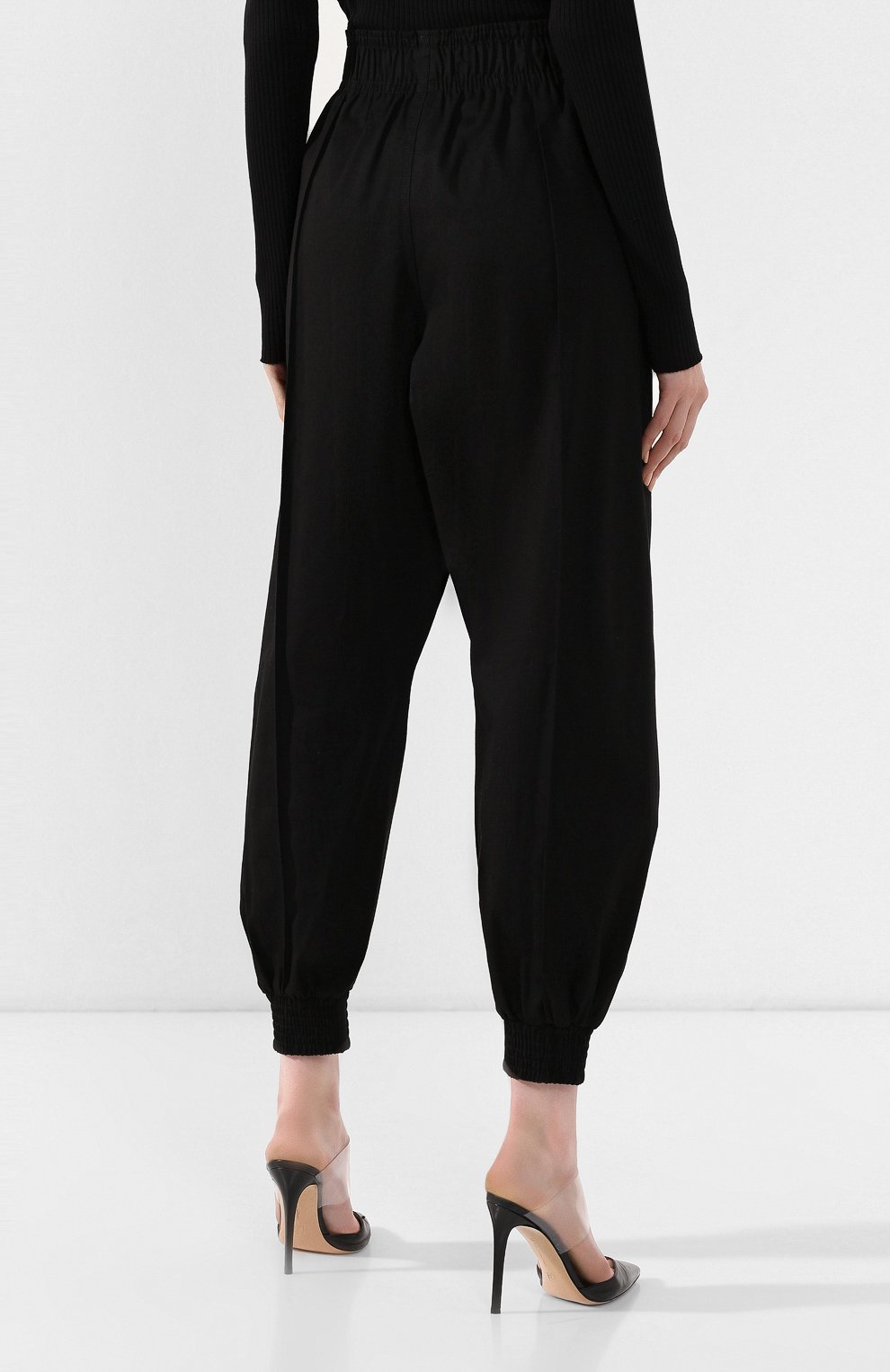 Хлопковые джоггеры ALEXANDER WANG черного цвета по цене 62500 руб., арт. 1W194123D3, фото 4 Хлопковые джоггеры ALEXANDER WANG, арт. 1W194123D3, фото 4