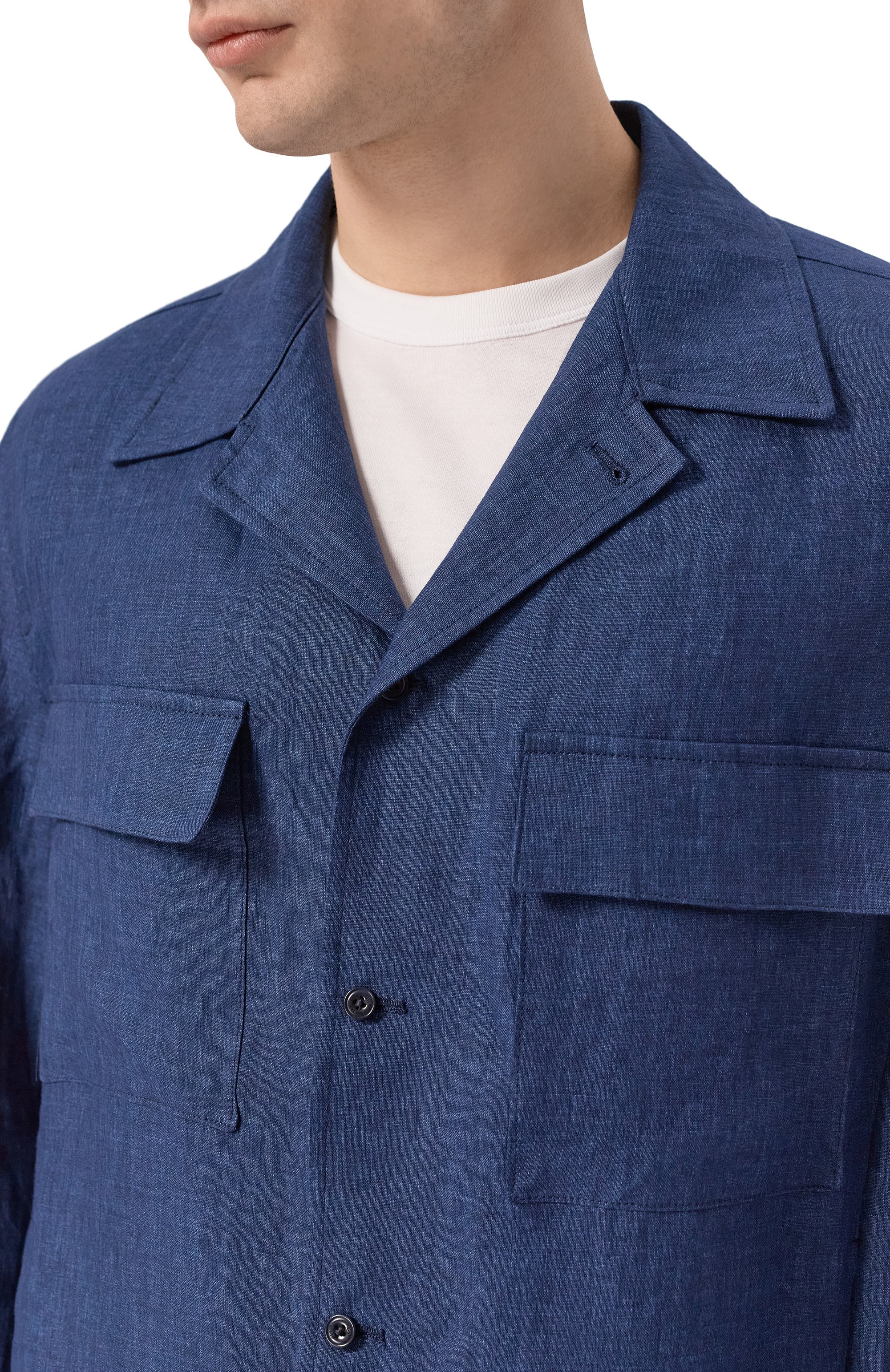 Льняная рубашка ANDREA CAMPAGNA, арт. J0HNAC/300118, фото 5