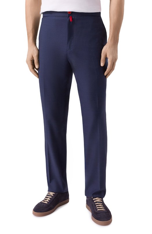 Шерстяные брюки Kiton UPLACRK0123G04 Синий  UPLACRK0123G04 Фото 3
