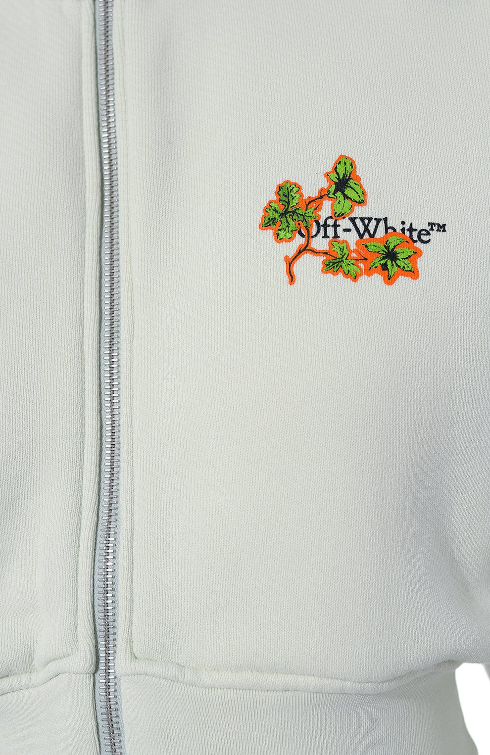 Хлопковая толстовка OFF-WHITE светло-зеленого цвета по цене 78800 руб., арт. 0WBE006F24FLE001, фото 5 Хлопковая толстовка OFF-WHITE, арт. 0WBE006F24FLE001, фото 5