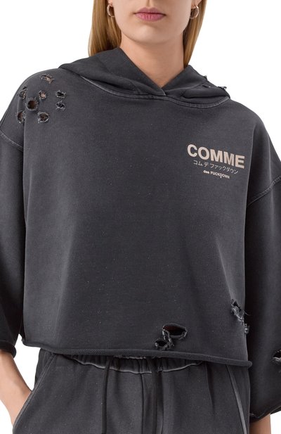 Хлопковое худи COMME DES FUCKDOWN, арт. CFABW01235, фото 5