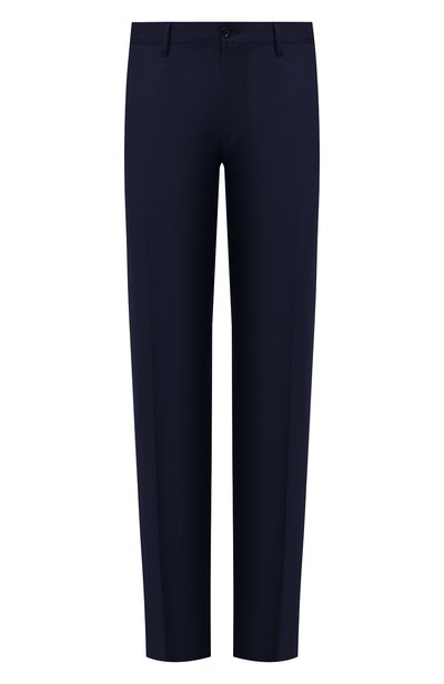 Мужские шерстяные брюки ZILLI темно-синего цвета, арт. M0S-40-38N-B6406/0001 | Фото 1 (Статус проверки: Проверено, Проверена категория; Длина (брюки, джинсы): Стандартные; Материал внешний: Шерсть; Материал подклада: Купро; Случай: Повседневный; Стили: Кэжуэл)