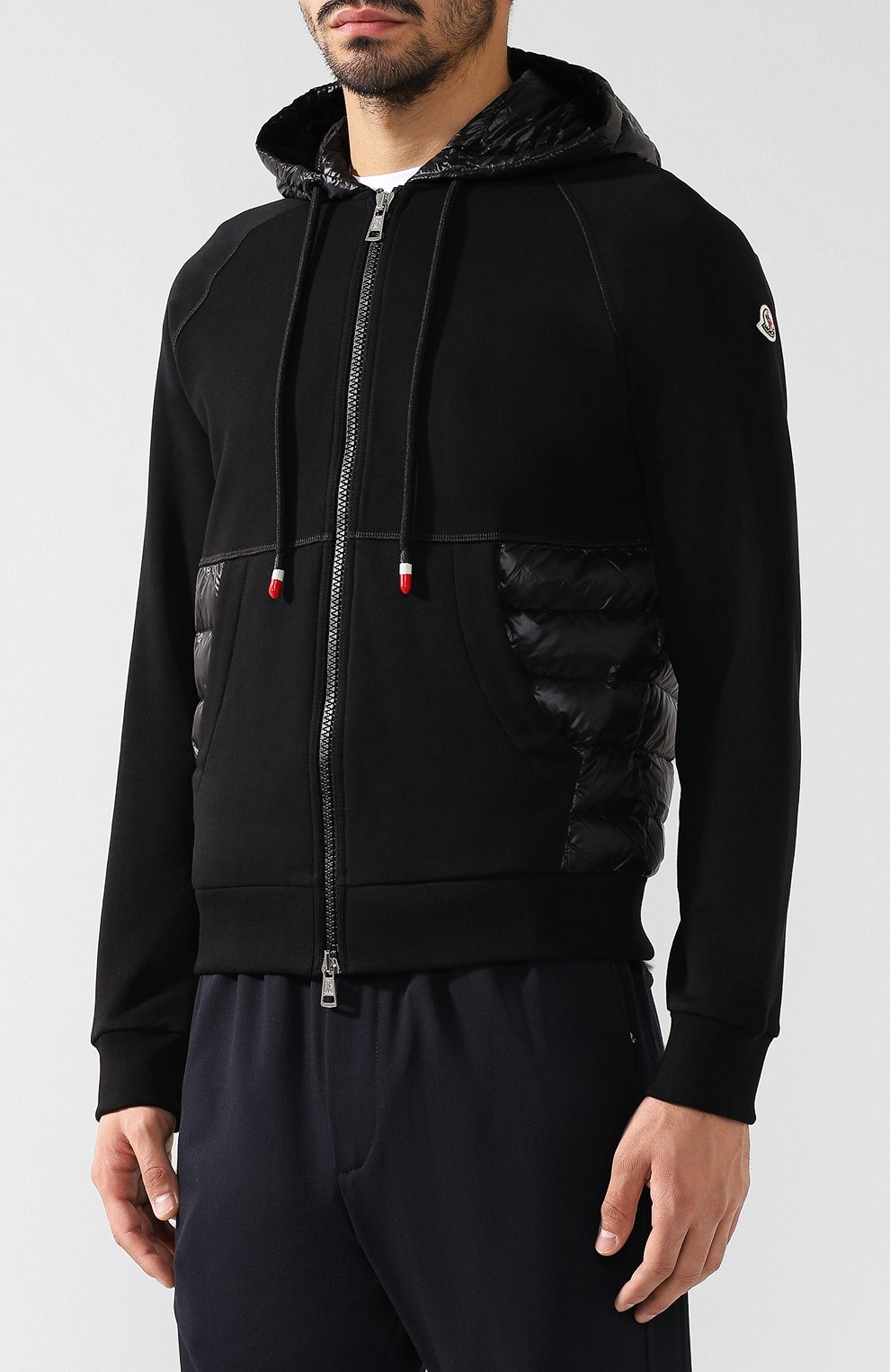 Хлопковая толстовка на молнии с капюшоном MONCLER, арт. D2-091-84006-00-80985, фото 3