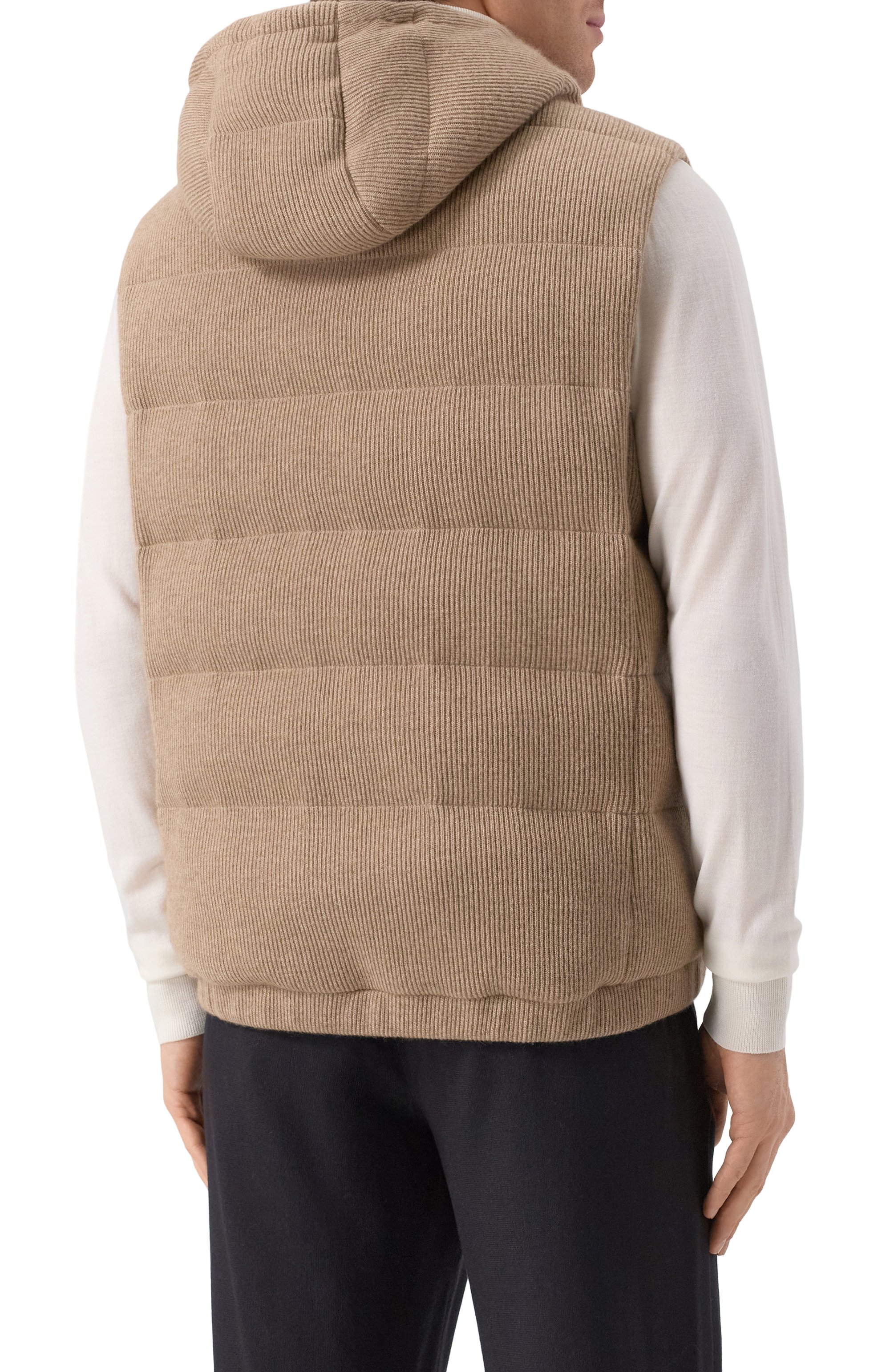 Пуховый жилет из кашемира BRUNELLO CUCINELLI, арт. M221P249, фото 4