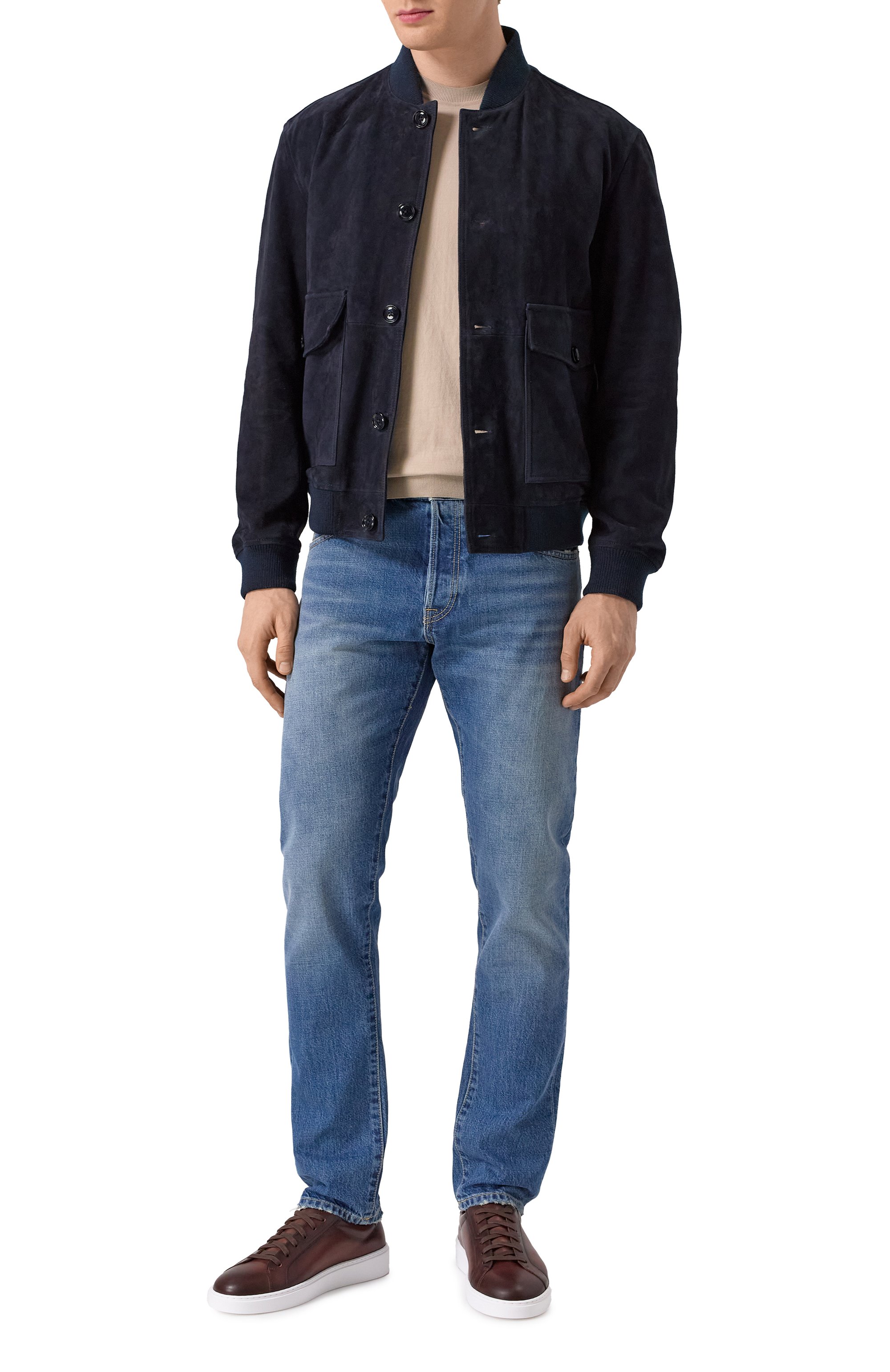 Замшевый бомбер BOSS, арт. 50531146, фото 2