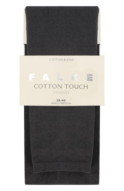 Однотонные легинсы cotton touch FALKE серого цвета по цене 2790 руб., арт. 40084_, фото 2 Однотонные легинсы cotton touch FALKE, арт. 40084_, фото 2