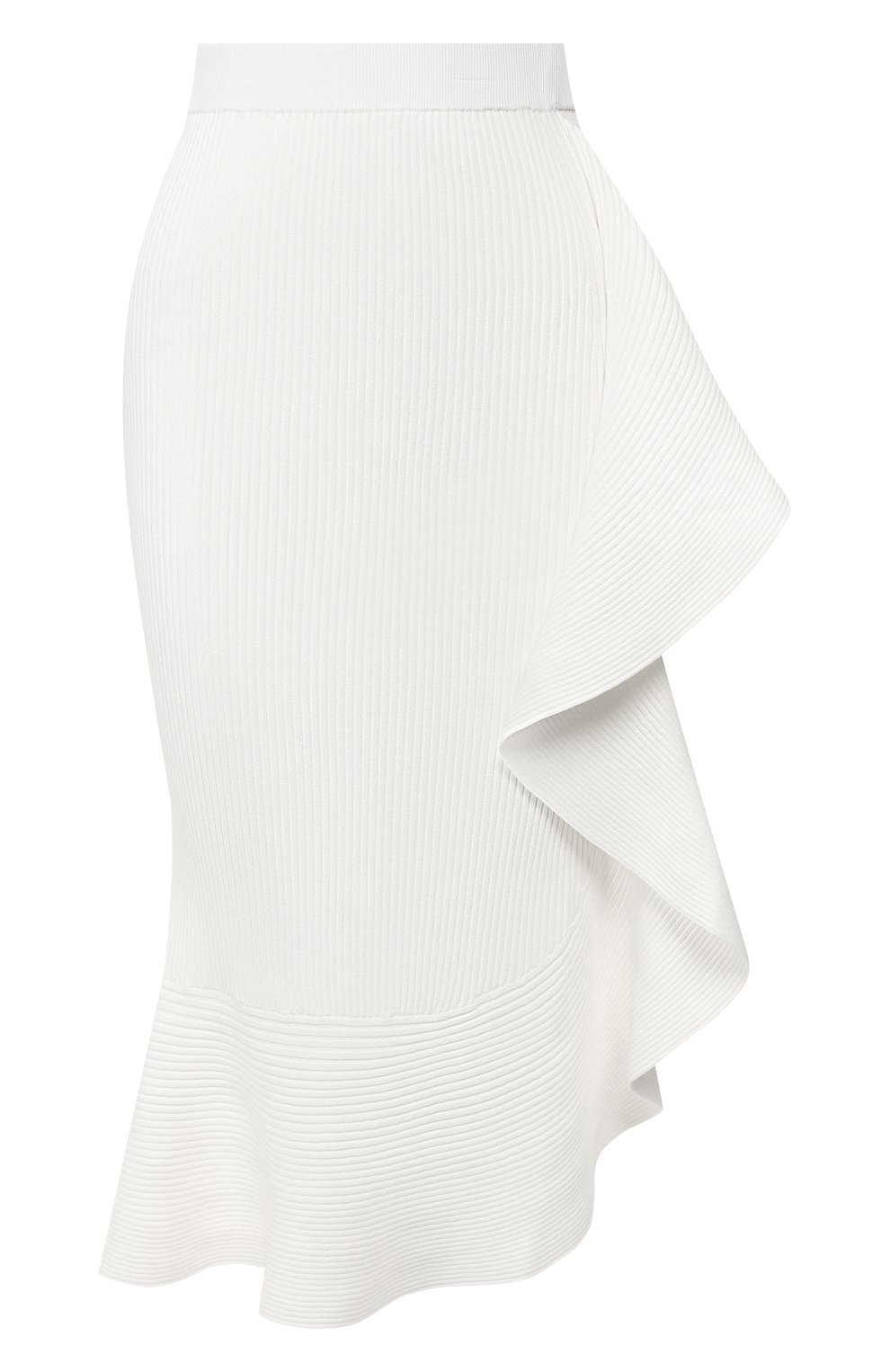 Юбка с оборкой KENZO белого цвета по цене 27600 руб., арт. 2JU549834, фото 1 Юбка с оборкой KENZO, арт. 2JU549834, фото 1