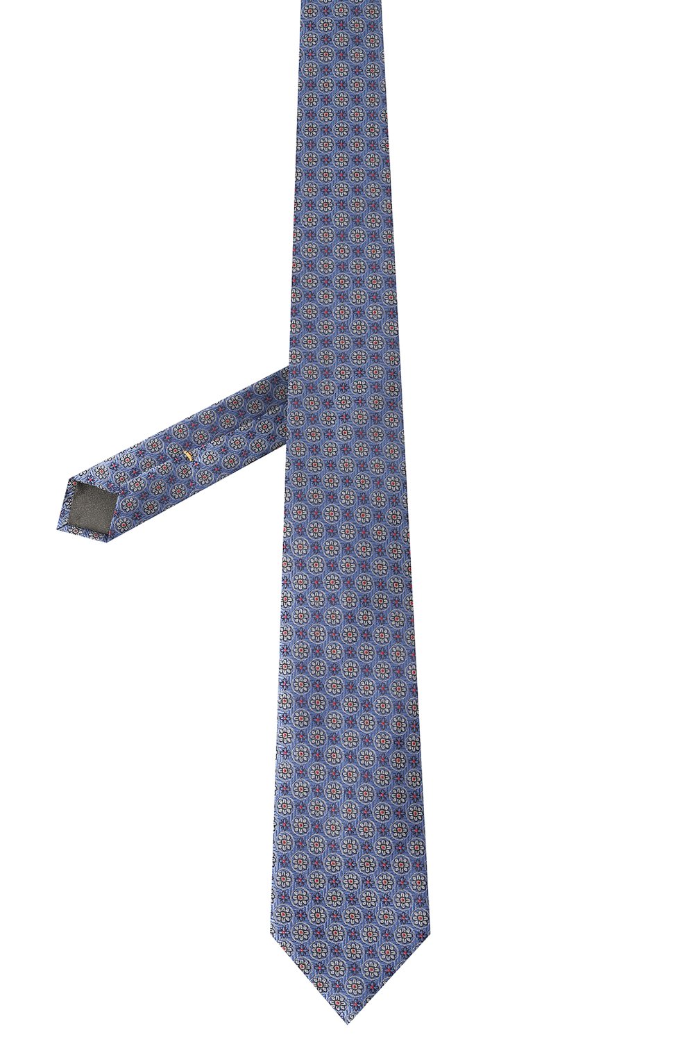 Шелковый галстук CANALI синего цвета по цене 17600 руб., арт. 18/HJ03653, фото 3 Шелковый галстук CANALI, арт. 18/HJ03653, фото 3