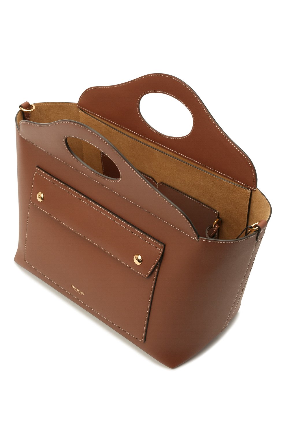 Сумка-тоут pocket bag small BURBERRY коричневого цвета по цене 199500 руб., арт. 8041746, фото 5 Сумка-тоут pocket bag small BURBERRY, арт. 8041746, фото 5