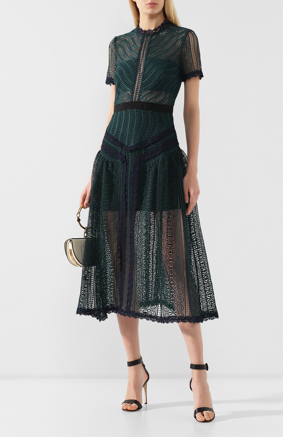 Кружевное платье-миди SELF-PORTRAIT, арт. SP20-071, фото 2