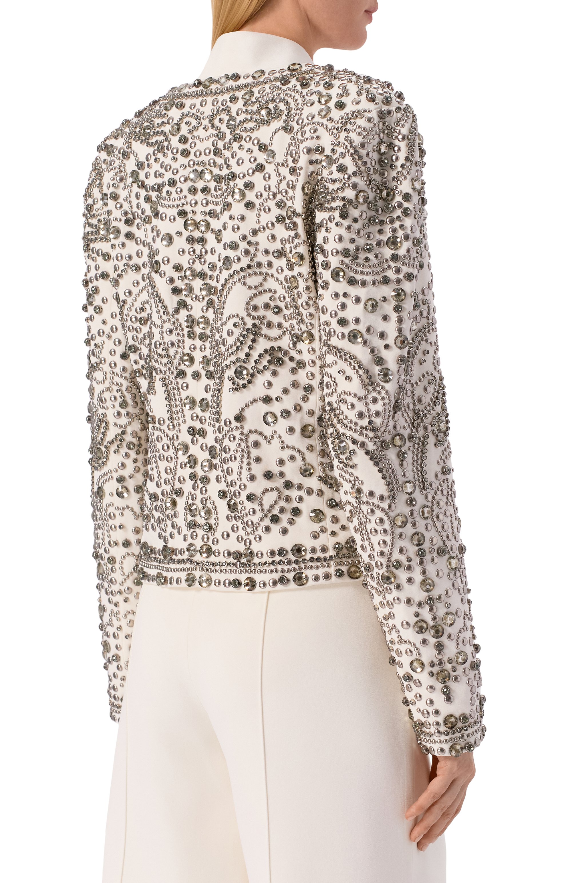 Жакет с отделкой стразами ELIE SAAB, арт. J0180NF25/BEC07, фото 4