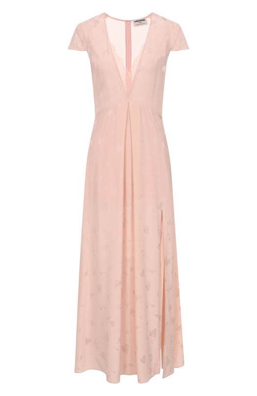 Шелковое платье Zadig and Voltaire WWDR02414 Розовый WWDR02414