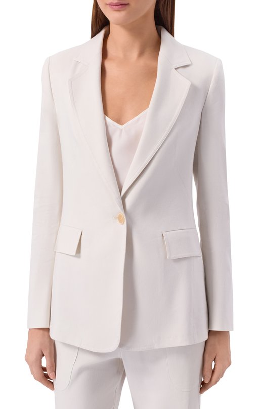 Жакет изо льна и вискозы Lorena Antoniazzi P2640GA08A/3347 Серый  P2640GA08A/3347 Фото 3