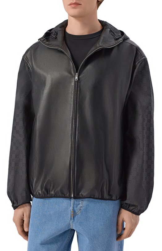 Кожаная куртка Gucci 847789/XNBCD Чёрный  847789/XNBCD Фото 3