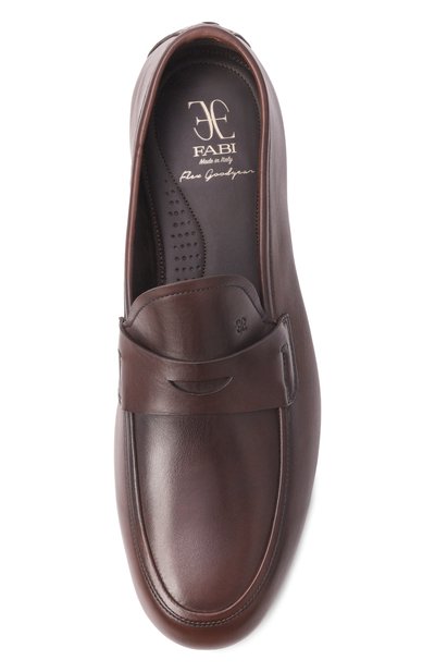 Кожаные пенни-лоферы glove FABI, арт. FU1463/B0ND, фото 5