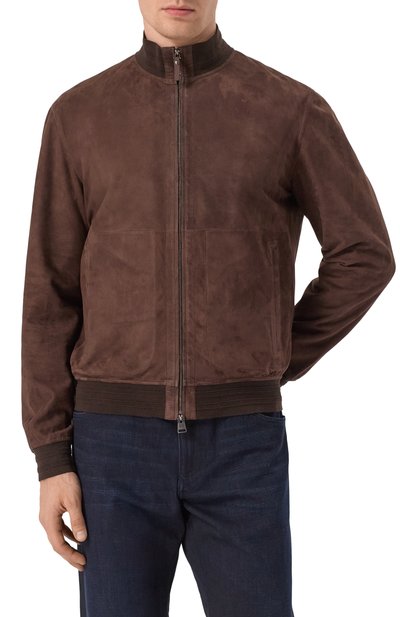 Замшевый бомбер CANALI, арт. O70443-LE00281, фото 3