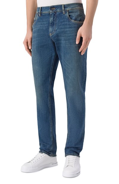 Джинсы regular DOLCE & GABBANA синего цвета по цене 78450 руб., арт. GYJCCD/G80W9, фото 3 Джинсы regular DOLCE & GABBANA, арт. GYJCCD/G80W9, фото 3