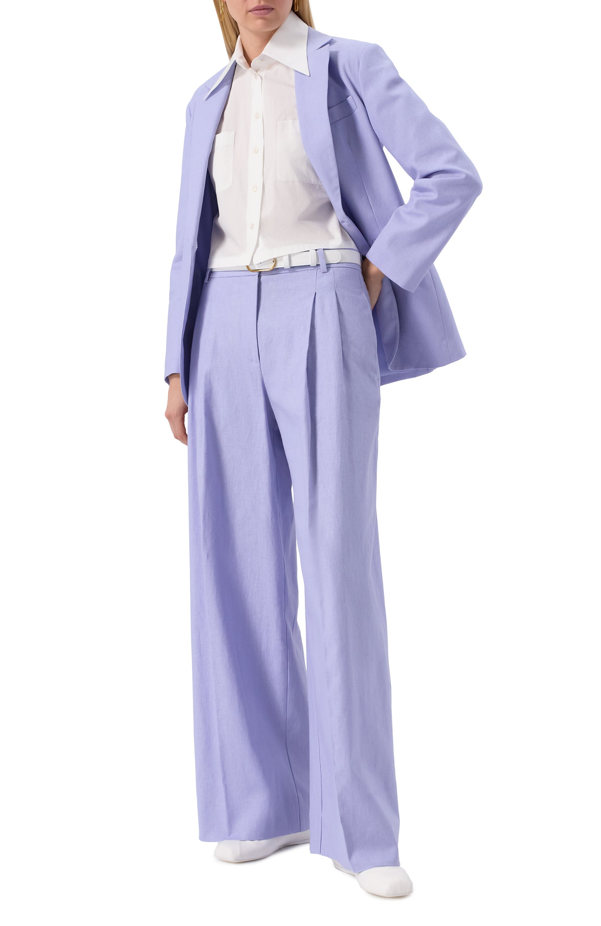 Брюки изо льна и хлопка LIU JO, арт. WA5076T1812, фото 2