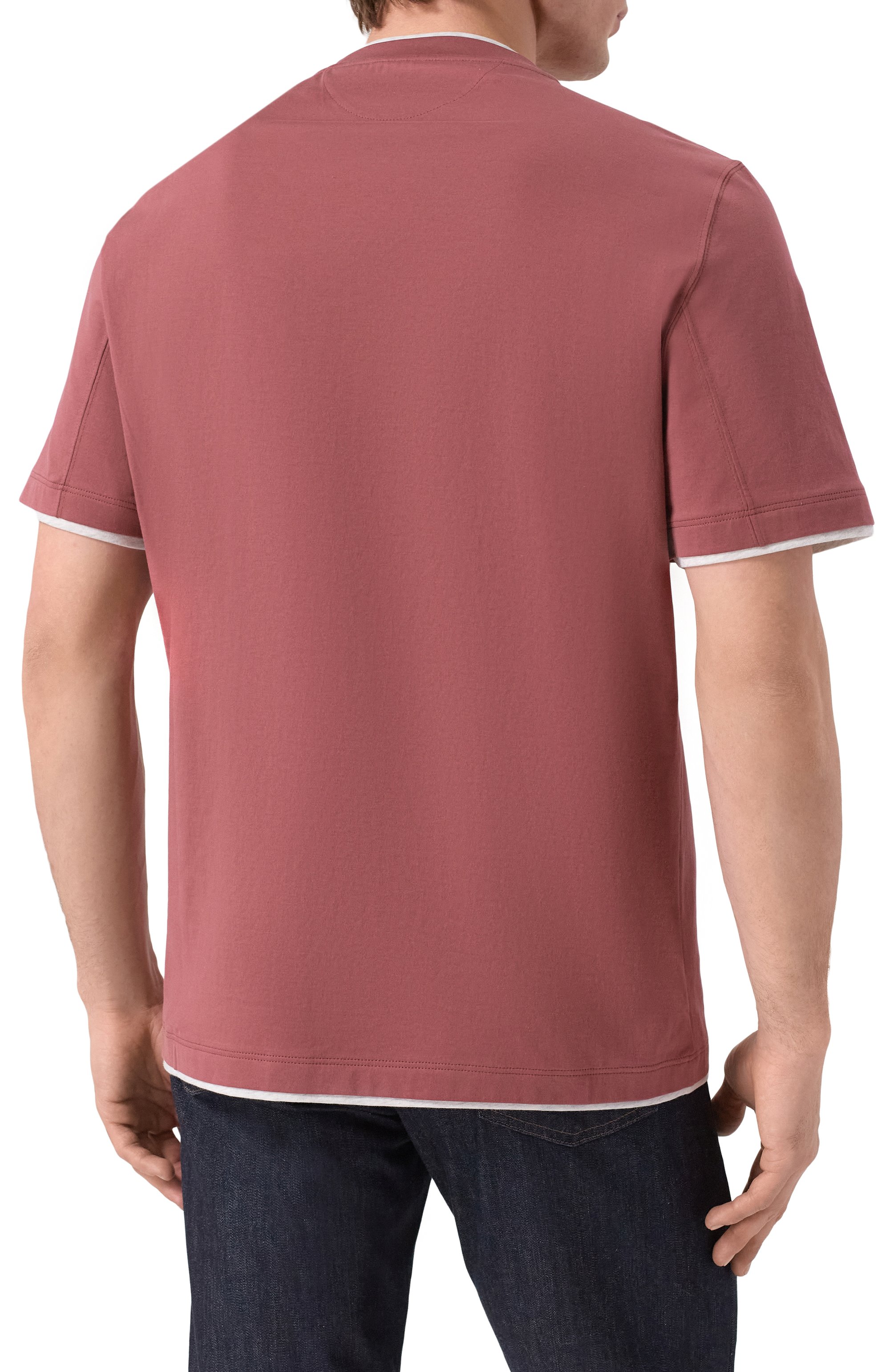 Хлопковая футболка BRUNELLO CUCINELLI, арт. M0B137427, фото 4