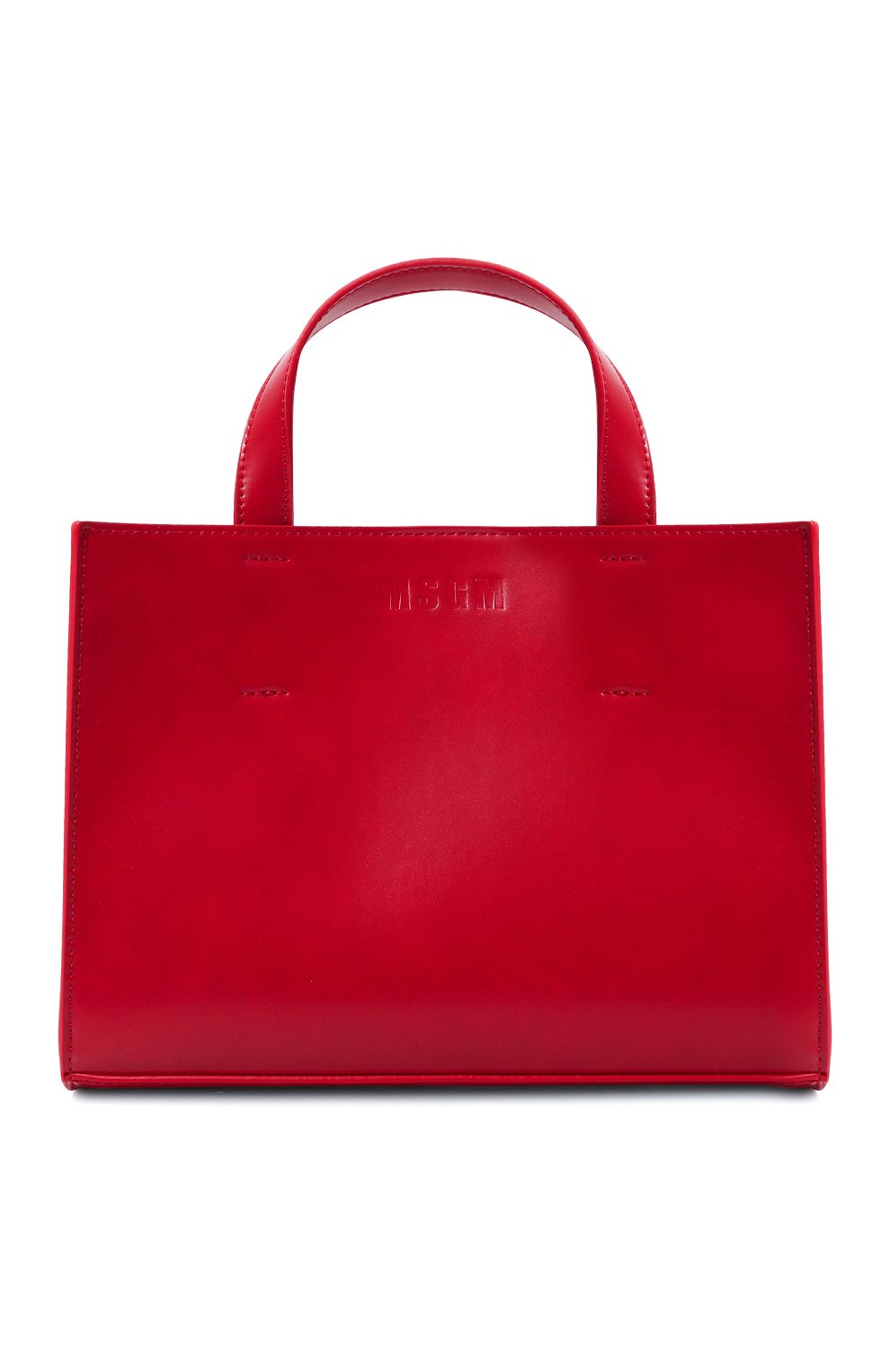 Сумка-тоут MSGM красного цвета по цене 34200 руб., арт. 3541MDZ72/764, фото 1 Сумка-тоут MSGM, арт. 3541MDZ72/764, фото 1
