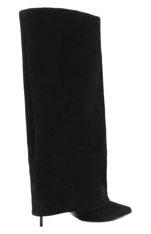 Замшевые сапоги Uma 75 Balmain FN0TA037/LCTA Чёрный  FN0TA037/LCTA Фото 5