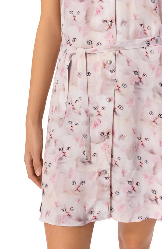 Платье из вискозы D-Ollish Diesel A19594/0GIBV Розовый  A19594/0GIBV Фото 4