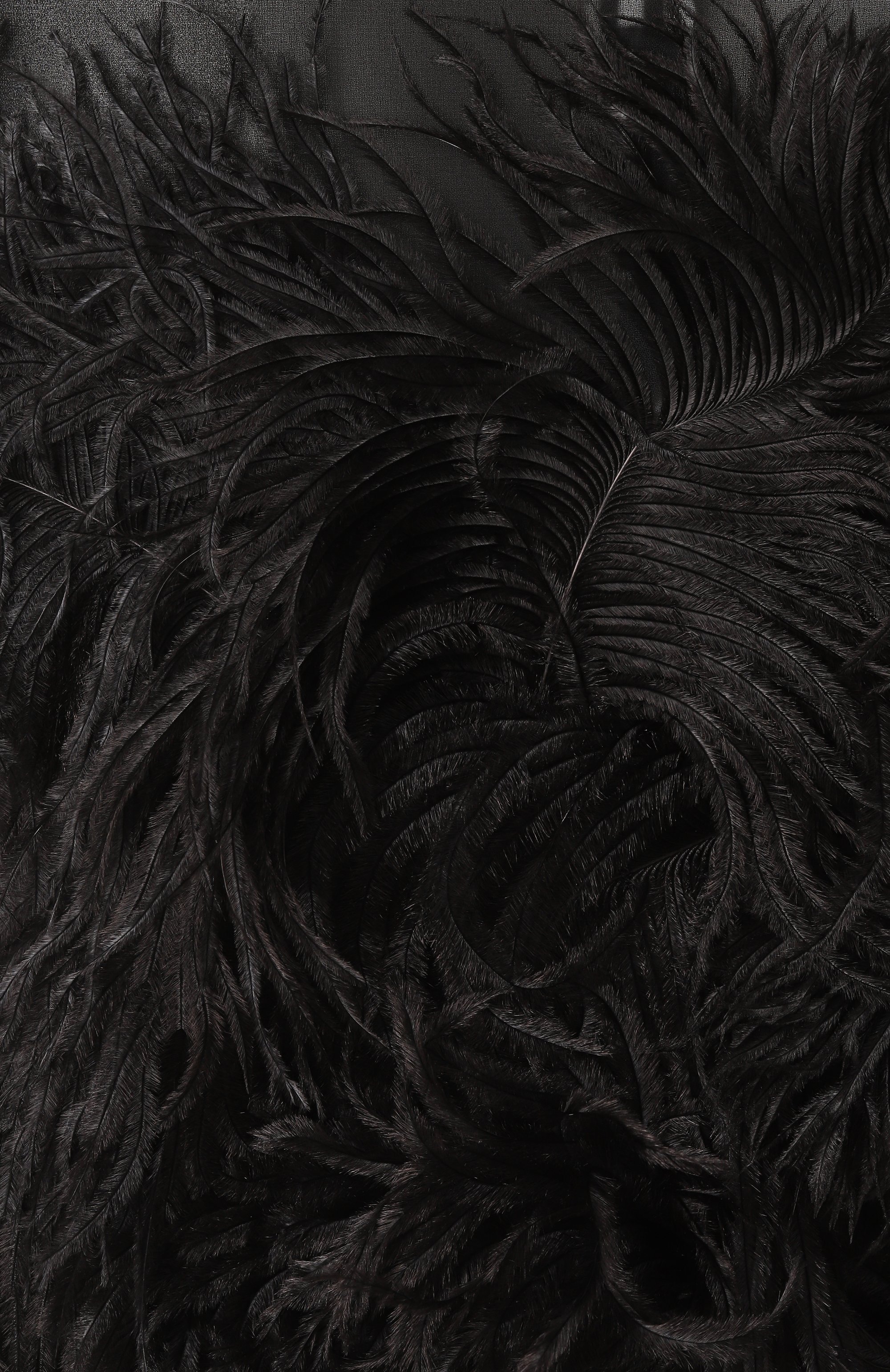 Юбка с отделкой перьями страуса THE ATTICO, арт. 250WCS00264/PAA085RA, фото 6