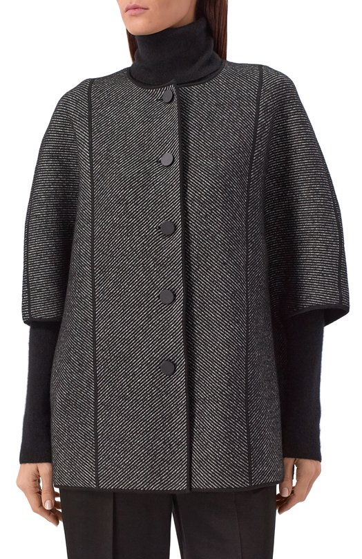 Пальто из шерсти и хлопка Emporio Armani EW001235/AF18163 Серый  EW001235/AF18163 Фото 3