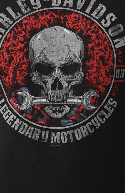 Хлопковая футболка exclusive for moscow HARLEY-DAVIDSON, арт. R003447, фото 5