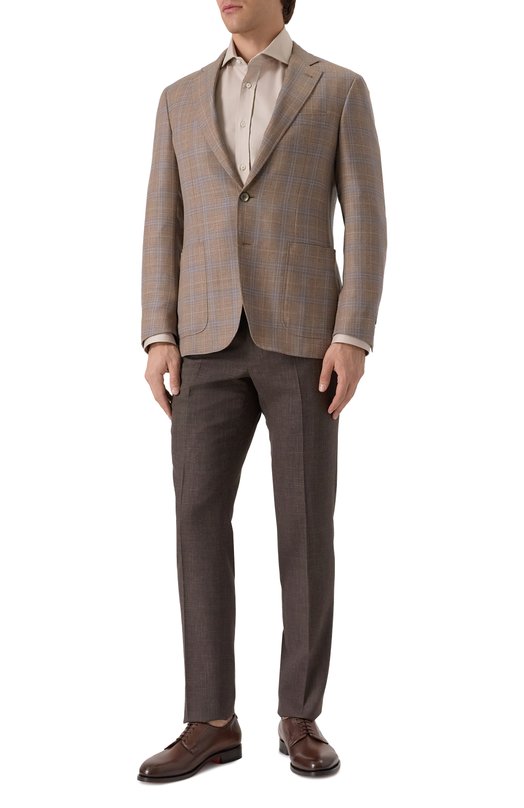 Шерстяной пиджак Canali 23275-CF05069 Коричневый  23275-CF05069 Фото 2