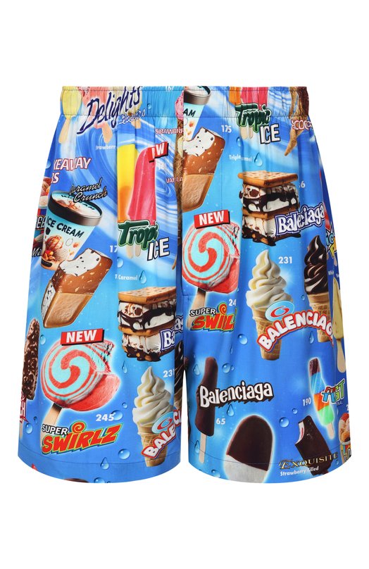 Шорты из вискозы Balenciaga 850715/TTL24 Разноцветный 850715/TTL24