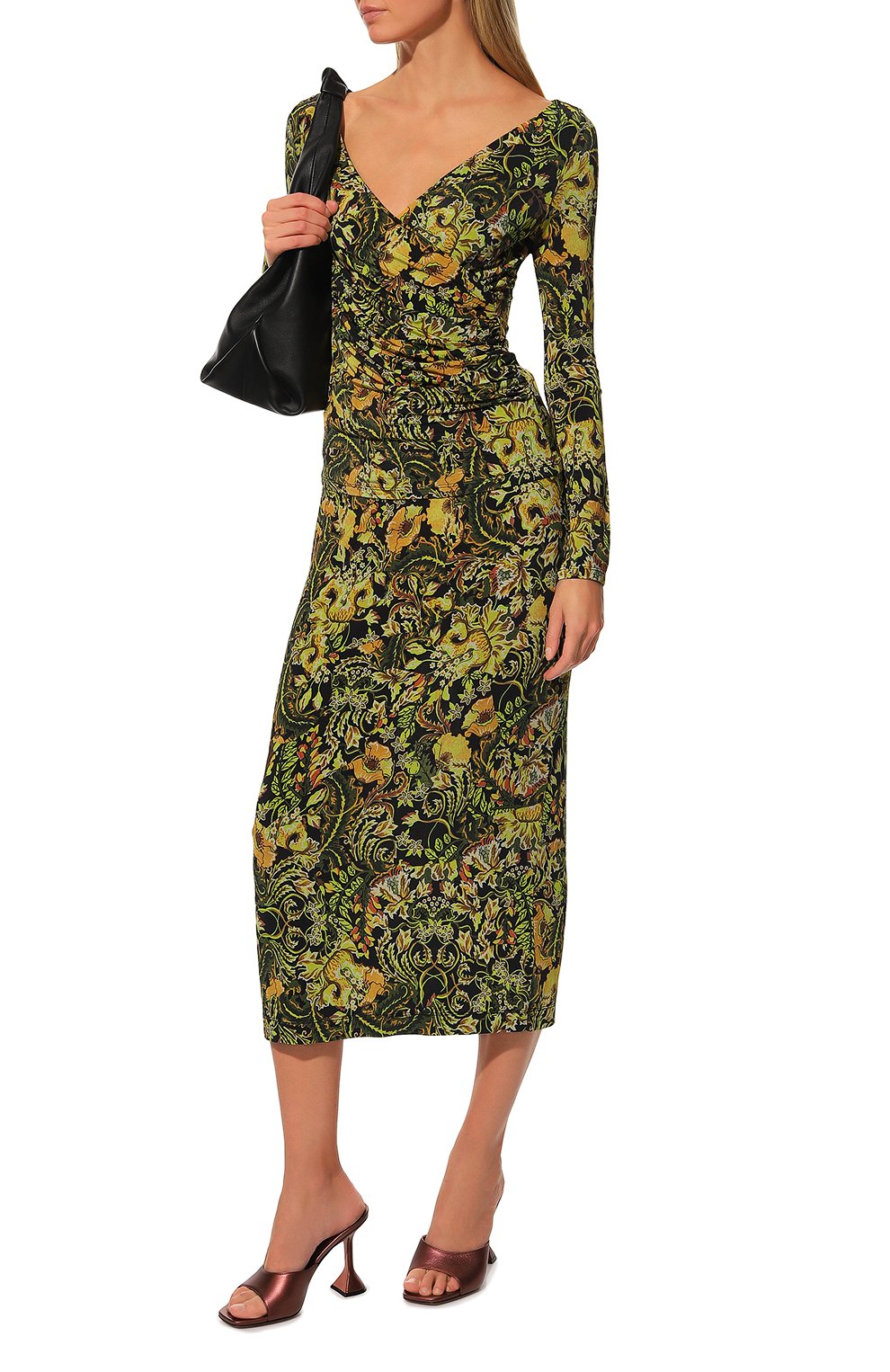 Юбка из вискозы DRIES VAN NOTEN, арт. 222-031189-5618, фото 2
