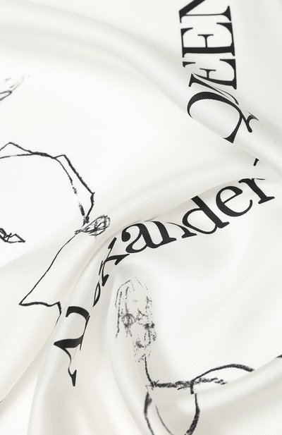 Шелковый платок ALEXANDER MCQUEEN, арт. 619877/3001Q, фото 2
