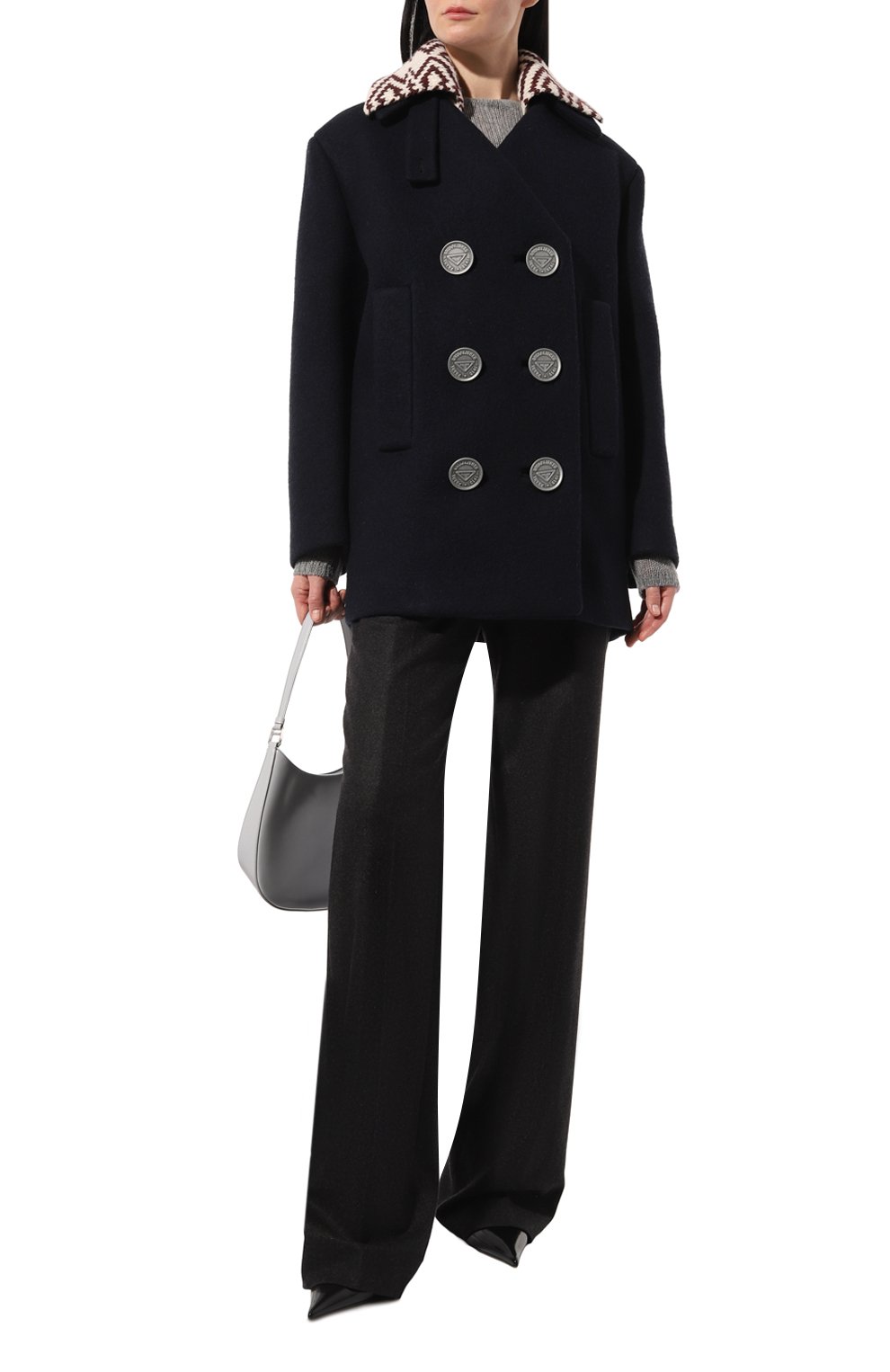 Пальто из шерсти и кашемира PRADA, арт. P679O-1ZY2-F0AG7-212, фото 2