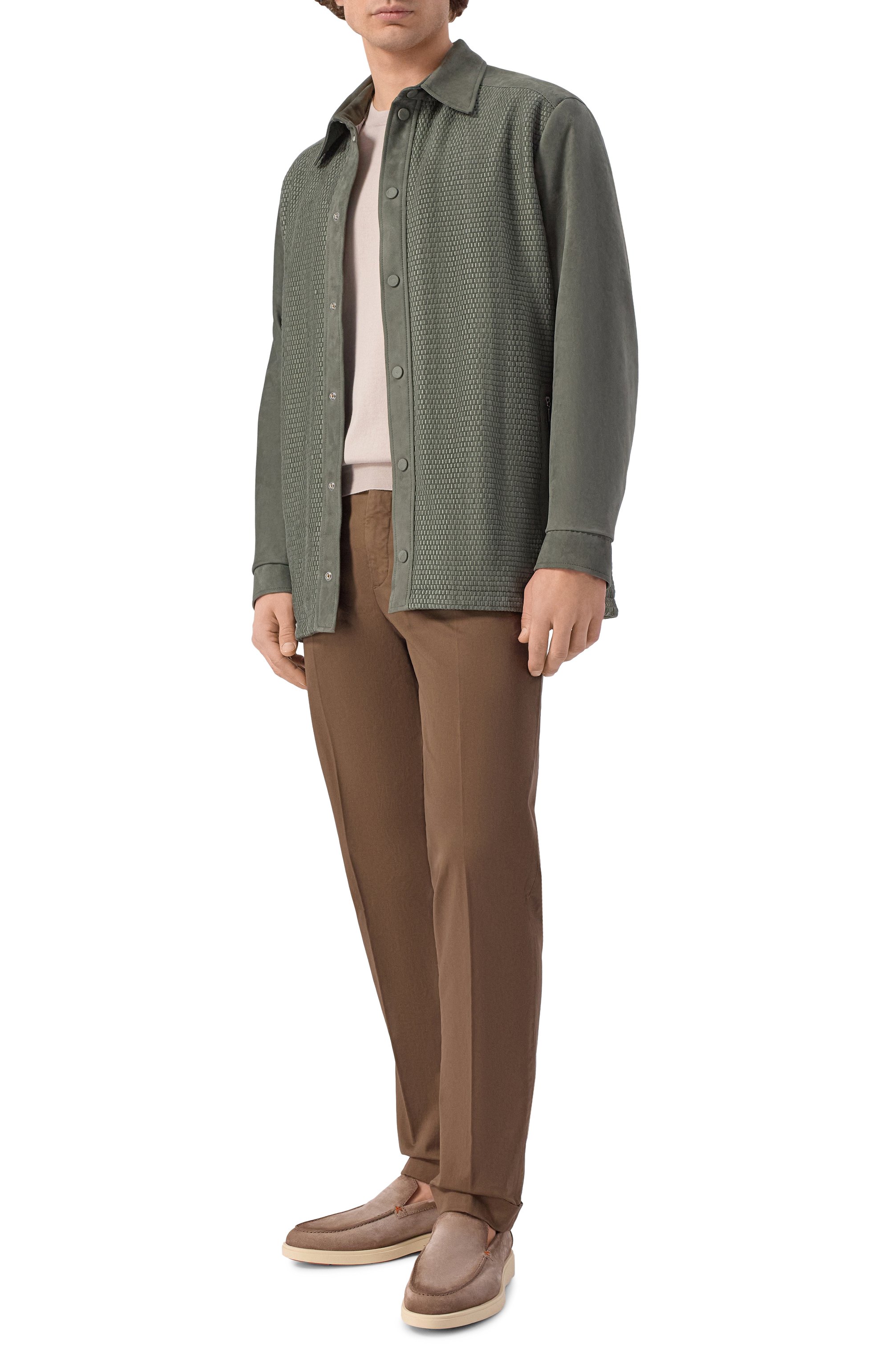 Замшевая куртка-рубашка ZILLI, арт. ATIS00M1007VBRL00, фото 2