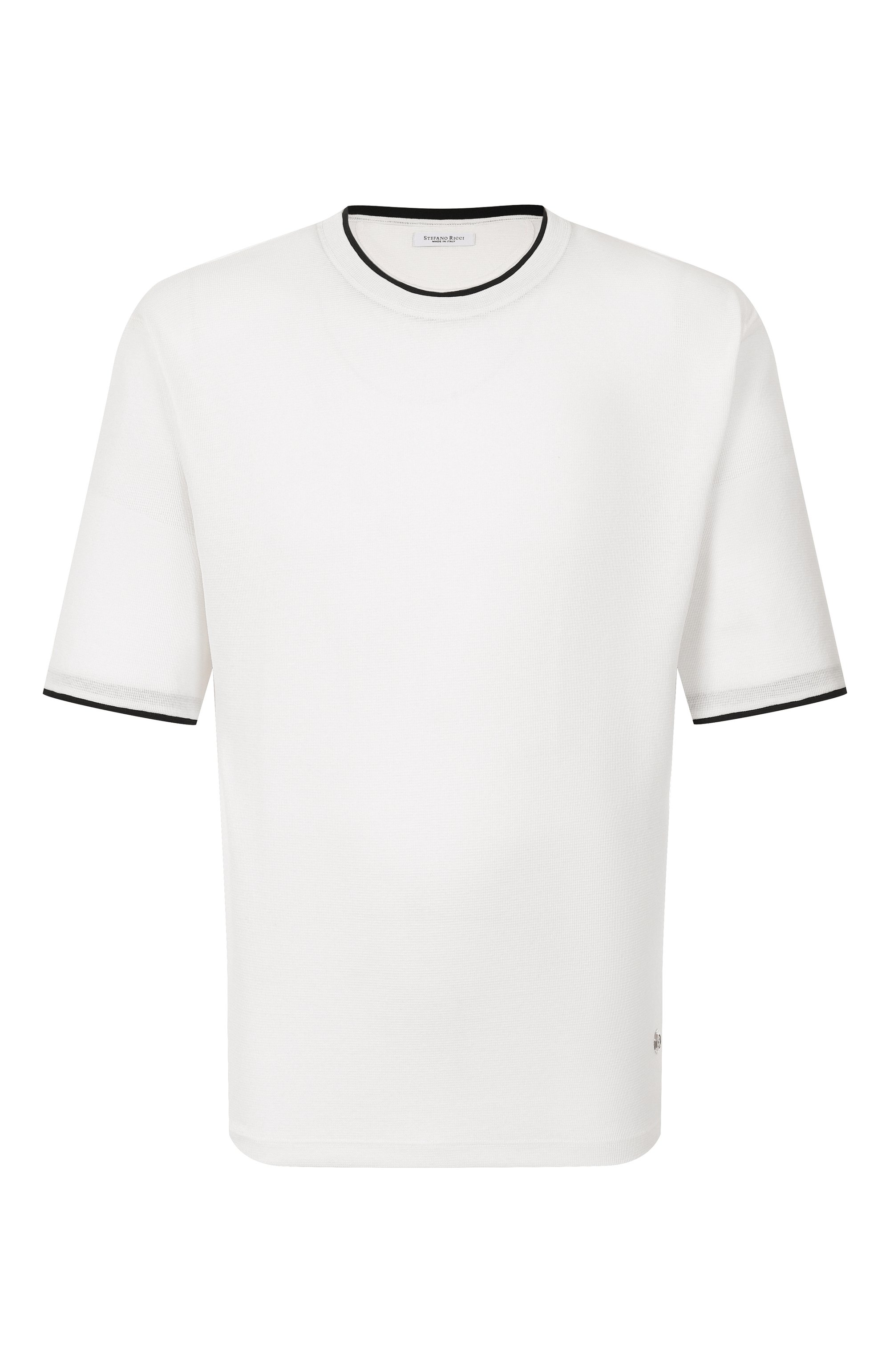 Футболка из хлопка и шелка STEFANO RICCI, арт. MNH5204390/CTK01S, фото 1