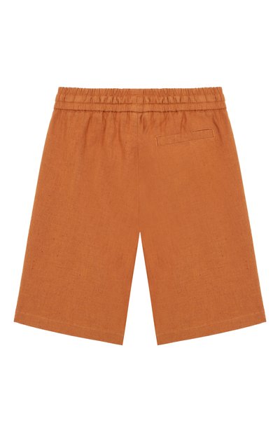 Шорты из хлопка и льна DOLCE & GABBANA, арт. L43Q58/LT372_001, фото 2