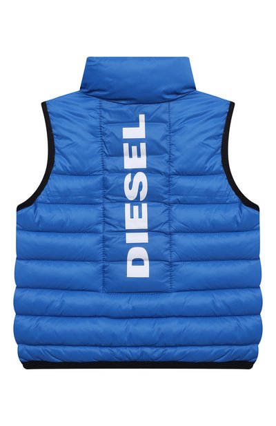 Утепленный жилет DIESEL синего цвета по цене 12100 руб., арт. K00331/KXBDY, фото 2 Утепленный жилет DIESEL, арт. K00331/KXBDY, фото 2