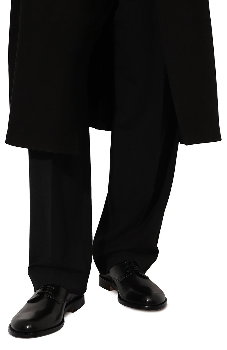 Мужские кожаные дерби PREMIATA черного цвета, арт. 32167RS/CERA | Фото 3 (Материал внутренний: Натуральная кожа; Материал сплава: Проставлено; Нос: Не проставлено; Стили: Классический)