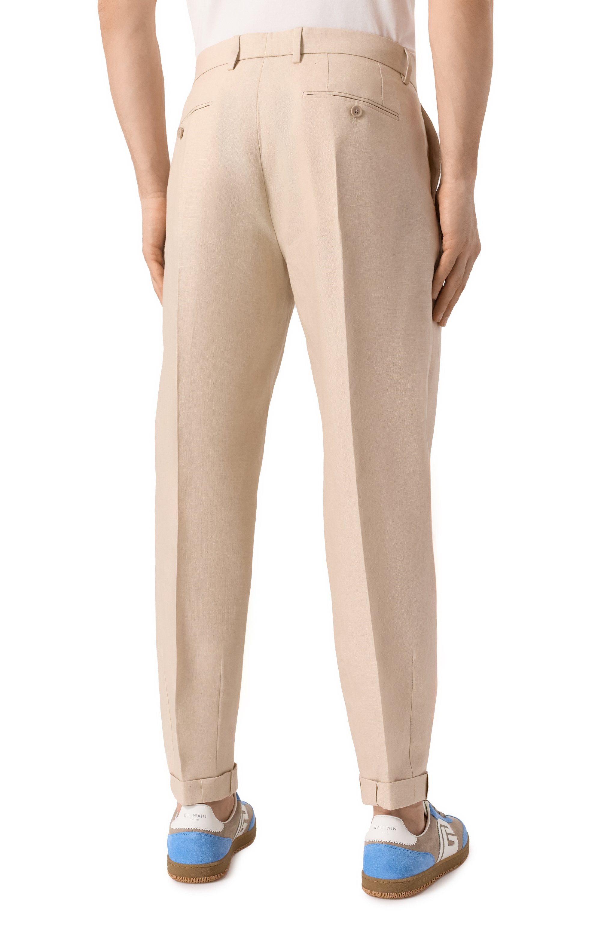 Льняные брюки DOLCE & GABBANA, арт. GP11XT/FU4MC, фото 4