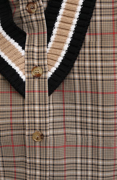 Хлопковая рубашка BURBERRY, арт. 4566410, фото 5