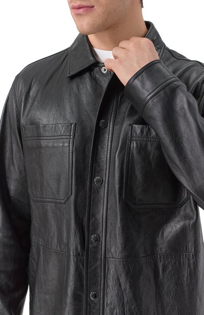 Кожаная рубашка DOLCE & GABBANA, арт. G5LD2L/GG724, фото 5