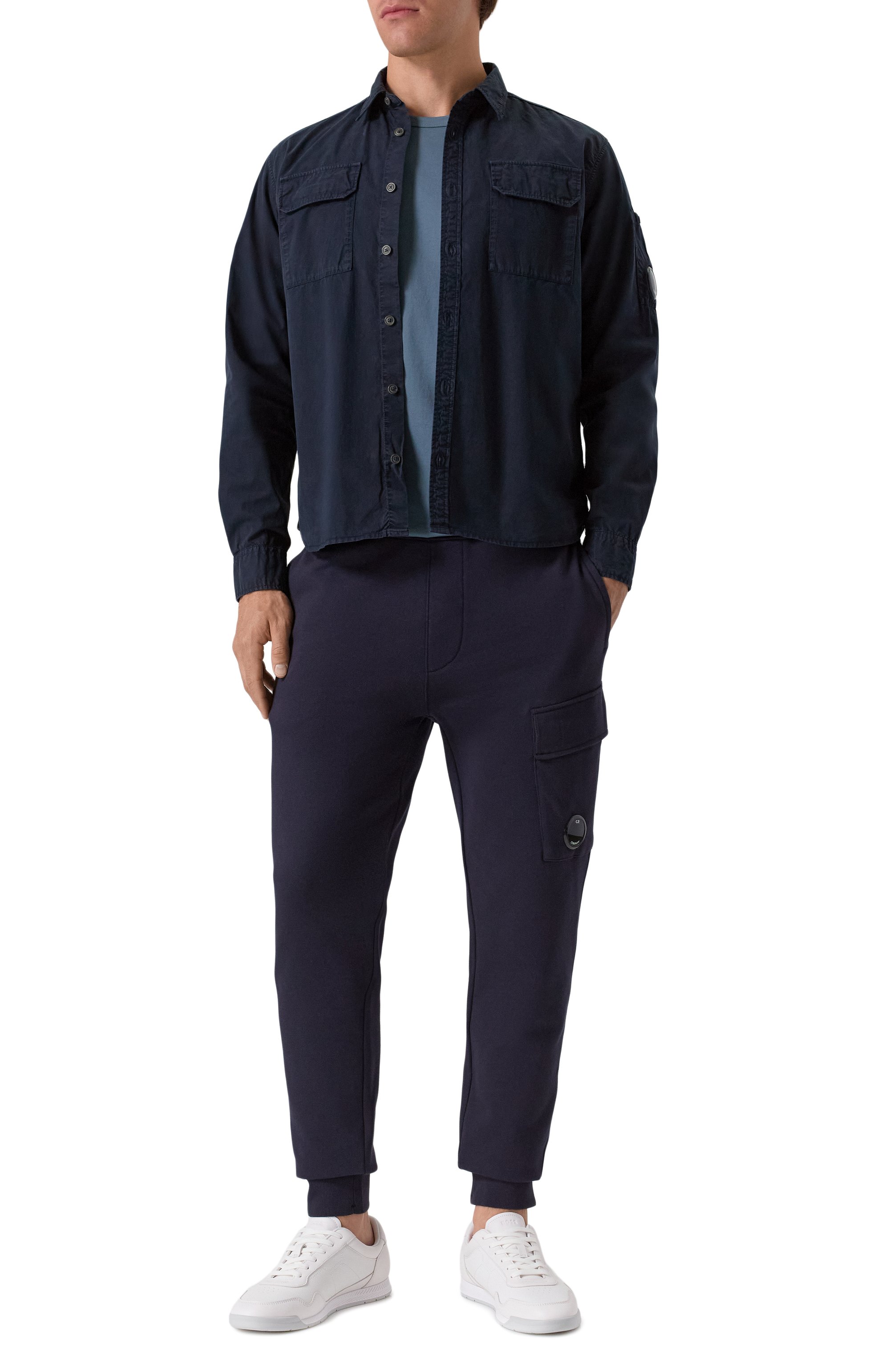 Хлопковые джоггеры C.P. COMPANY, арт. RCCMSP717A005086W, фото 2