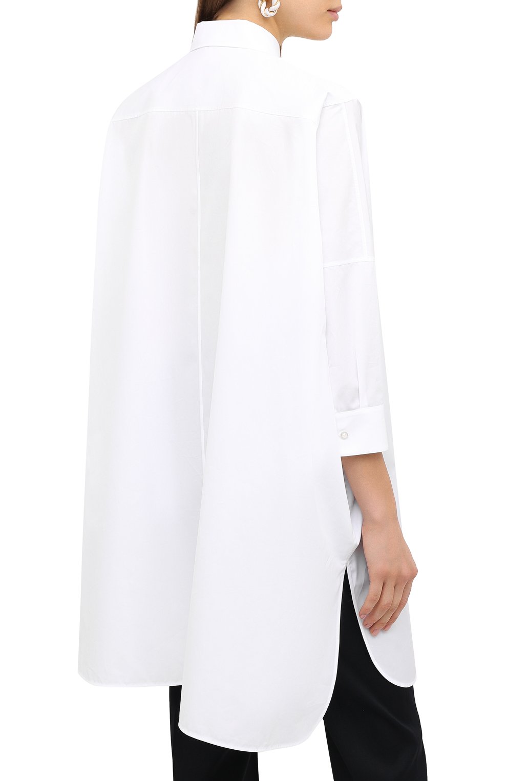 Хлопковая рубашка JIL SANDER, арт. JSXR600605-WR244300, фото 4