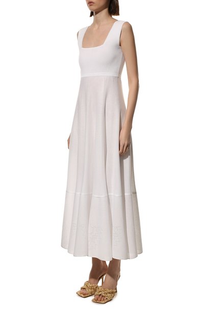 Платье из вискозы FREEAGE молочного цвета по цене 43680 руб., арт. S22.DR026.7000.100, фото 3 Платье из вискозы FREEAGE, арт. S22.DR026.7000.100, фото 3