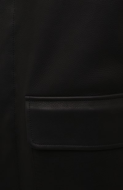 Кожаный бомбер с подкладкой из норки LORO PIANA, арт. FAL8001, фото 5